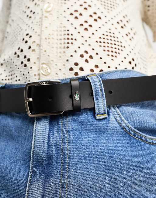 Ceinture lacoste clearance noir