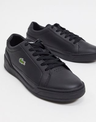 Lacoste challenge sneakers in black 
