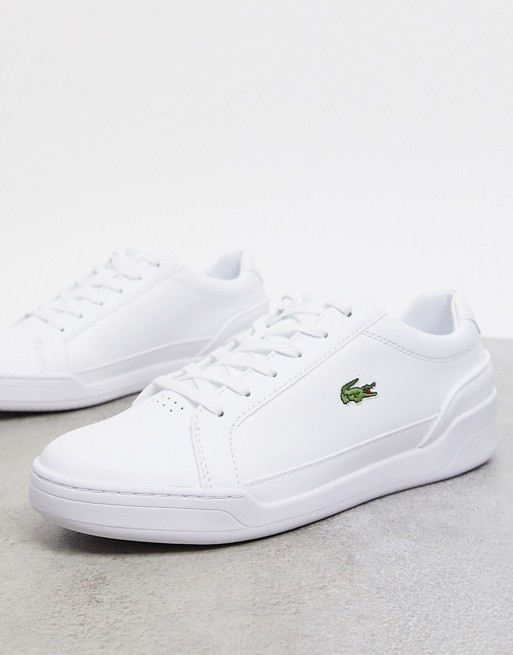 Lacoste challenge sneakers in white leather | ASOS