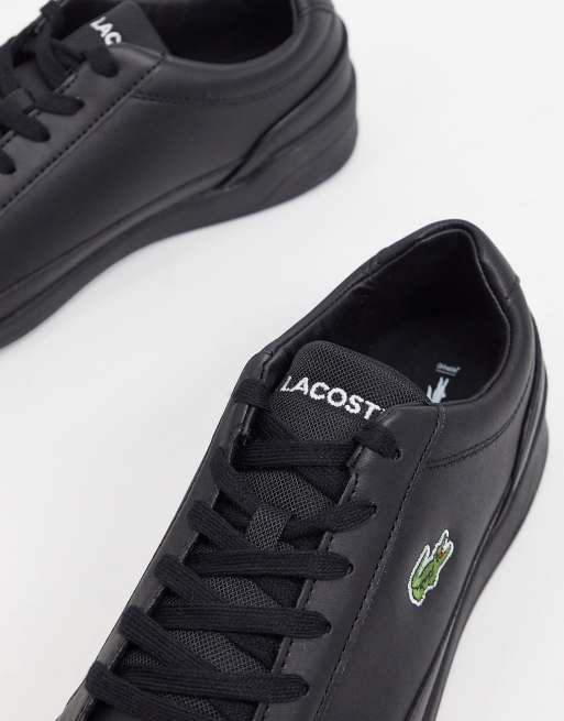 Lacoste black deals leather shoes