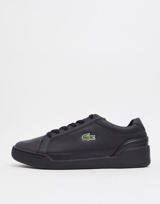 Lacoste challenge trainers in black 