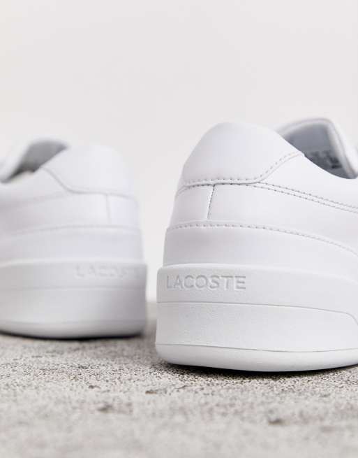 Lacoste Challenge trainers in triple white leather