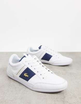 lacoste chaymon white trainers