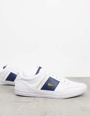 lacoste chaymon trainers white