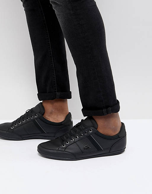 Ruwe slaap snijder Ontoegankelijk Lacoste Chaymon Sneakers In Black | ASOS