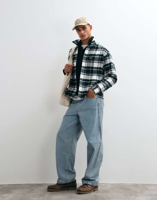 Lacoste check overshirt in green, 2 of 5