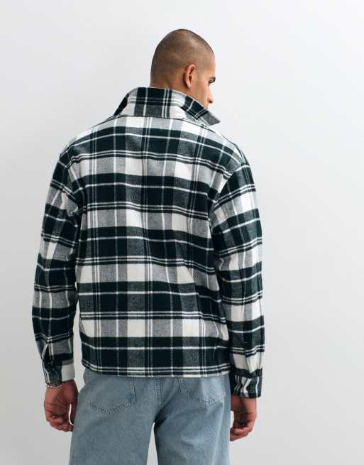 Lacoste check overshirt in green, 3 of 5
