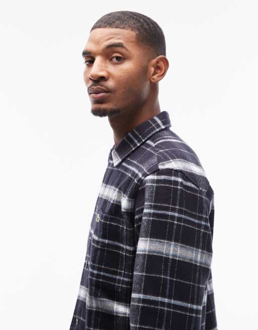 Lacoste check shirt in navy & white, 4 of 5