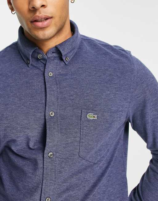 Lacoste Chemise manches longues Bleu marine ASOS