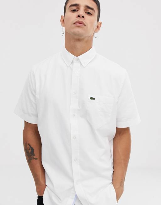 Chemise blanche clearance lacoste