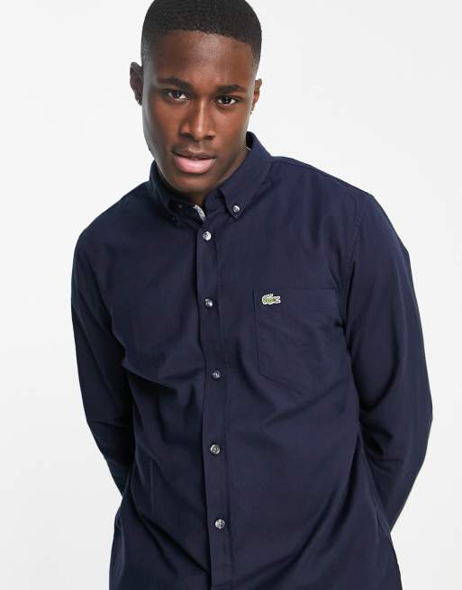 Chemise lacoste hot sale bleu marine