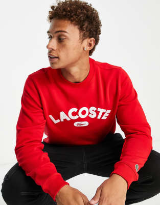 Lacoste pull rouge homme new arrivals