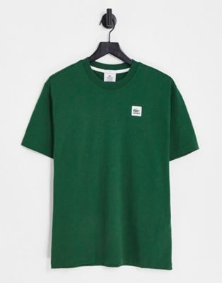 Lacoste chest logo t-shirt in mid green