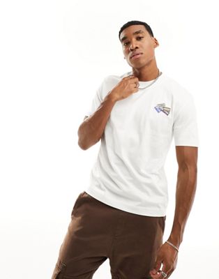 Lacoste chest logo t-shirt in white