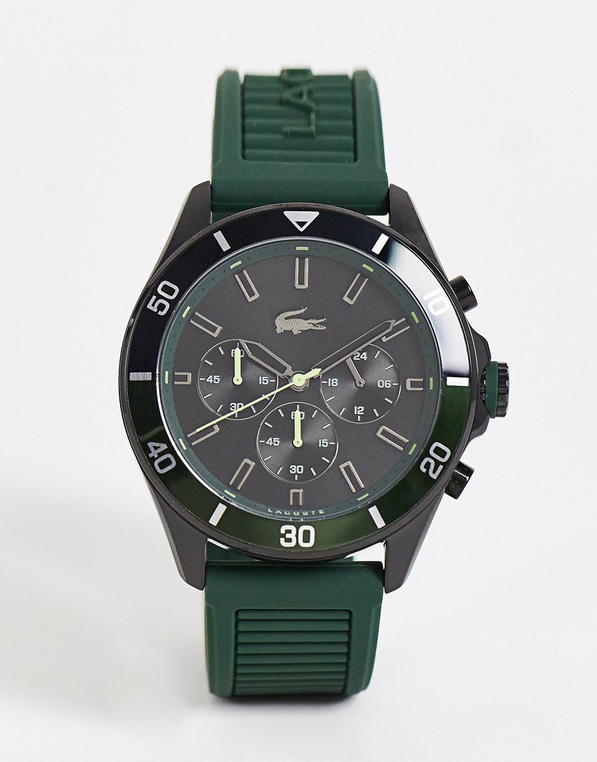 Lacoste - Chronograaf horloge voor heren met siliconen bandje in groen 2011153