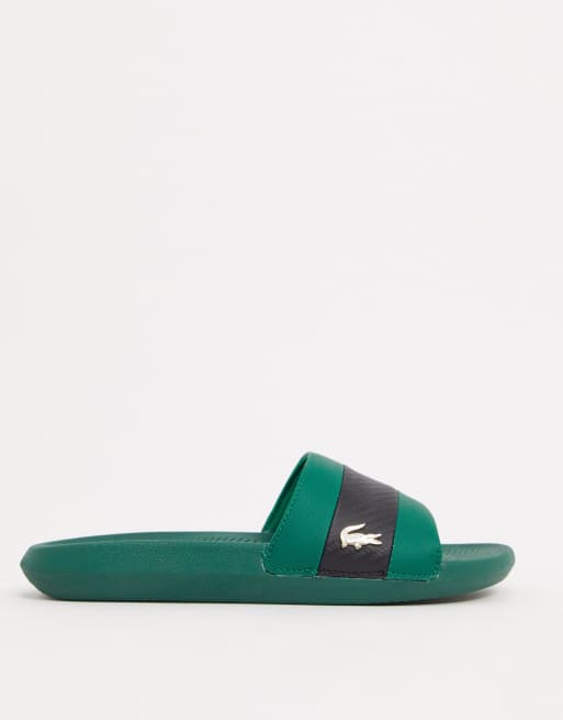 Claquette lacoste cheap verte