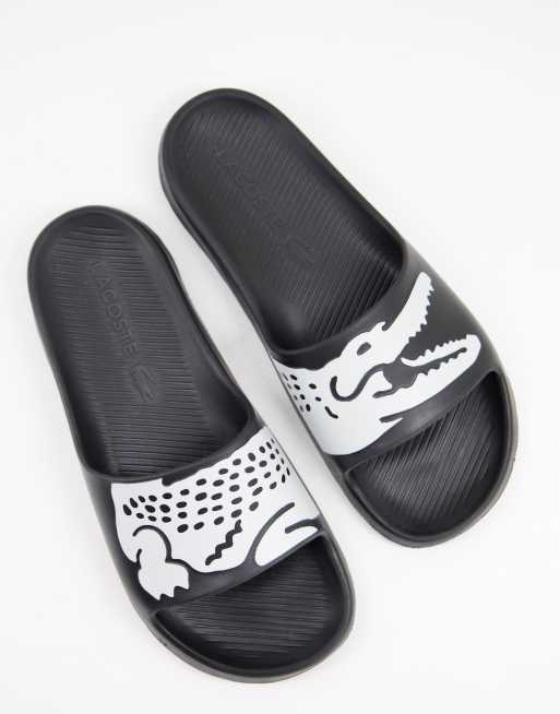 Lacoste Claquettes croco 2.0 Noir ASOS