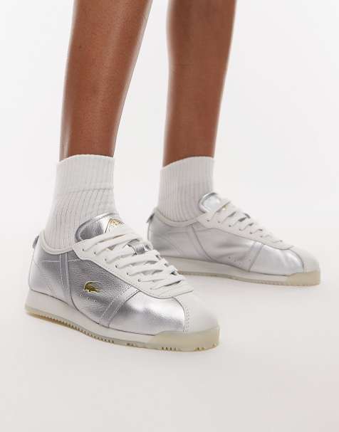 Lacoste - Club - Baskets basses - Argenté/gris - view 1