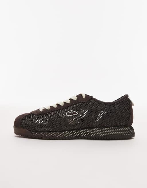 Lacoste - Club - Lage sneakers in donkerbruin , 2 van 5