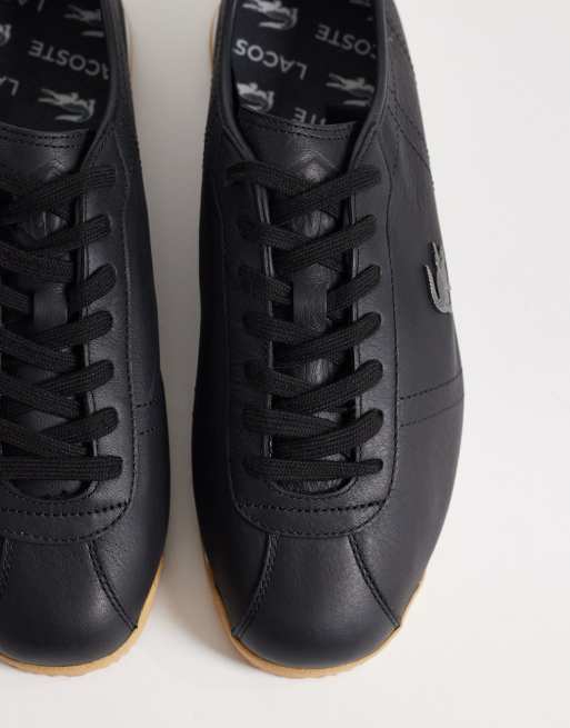 Lacoste – Club-Low – Czarne buty sportowe przed kostkę z logo, 3 z 5