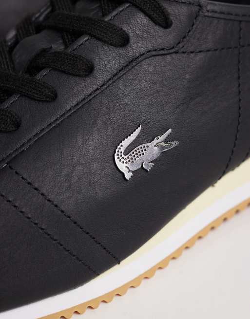 Lacoste – Club-Low – Czarne buty sportowe przed kostkę z logo, 4 z 5