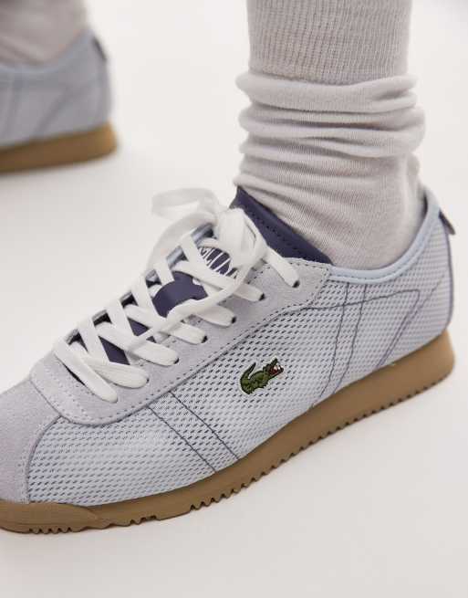 Lacoste – Club Low – Jasnoniebieskie siateczkowe buty sportowe, 4 z 5
