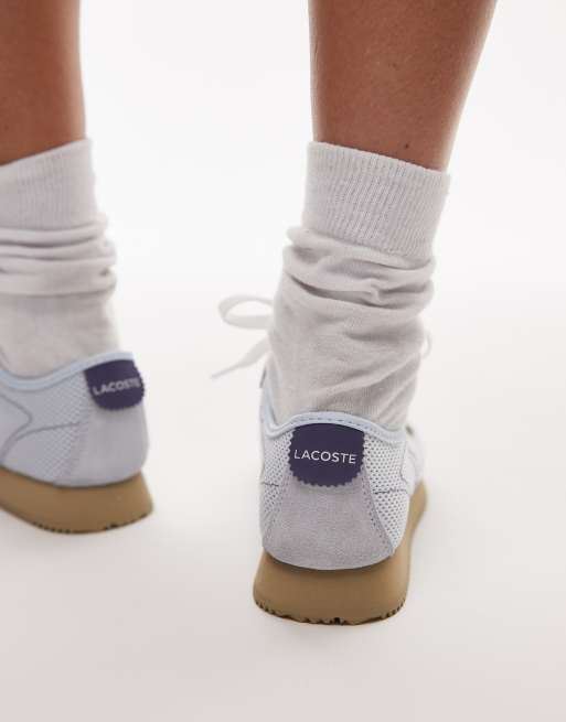 Lacoste – Club Low – Jasnoniebieskie siateczkowe buty sportowe, 5 z 5