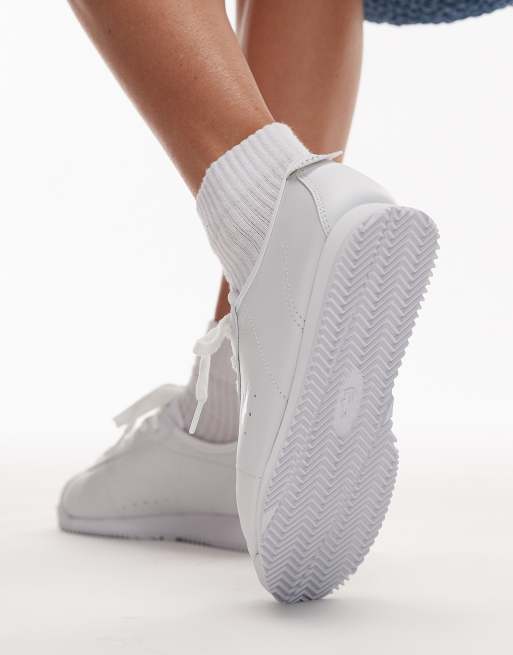 Lacoste club low leather sneakers in white | ASOS
