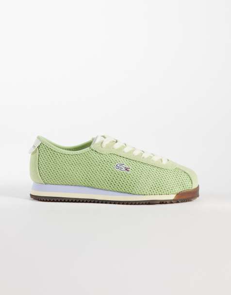 Lacoste Club-Low logo sneakers in light green - view 1
