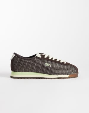 Lacoste Club-Low logo trainers in brown