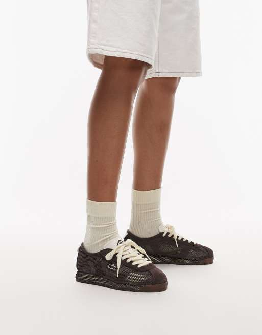Lacoste club low trainers in dark brown , 5 of 5