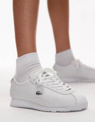 Lacoste - Club - Niedrige Sneaker aus Leder in Weiß