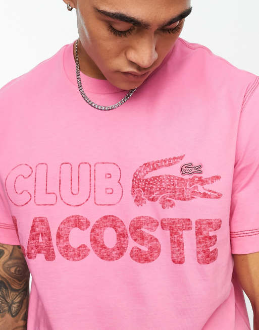 Lacoste t shirt online rose