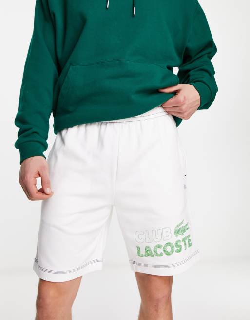 White store lacoste shorts