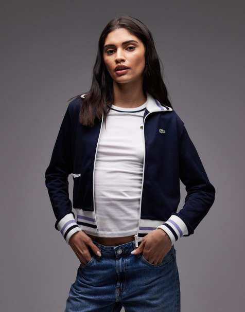 Lacoste co-ord sports track jacket in navy