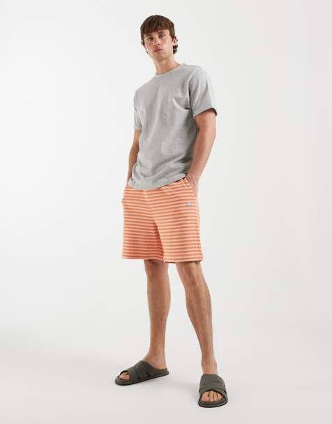 Lacoste - Co-ord set met contrasterende strepen in oranje - view 1