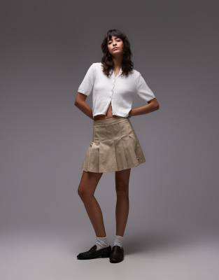 Lacoste Co-ord Skirt In Neutral