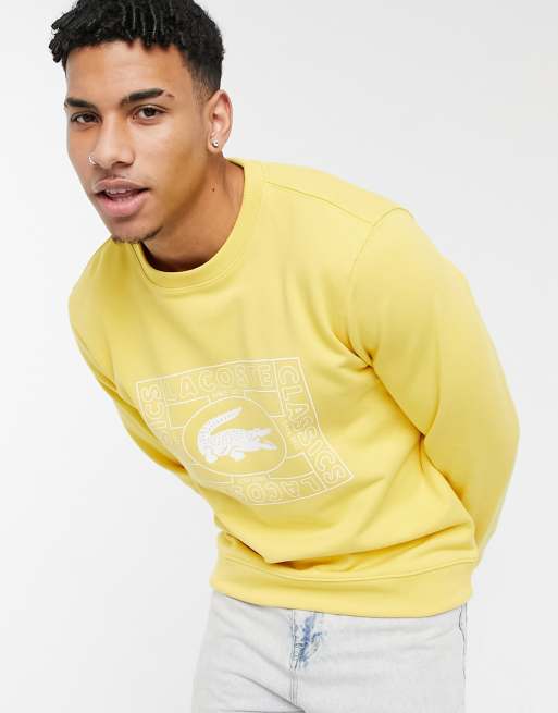 Lacoste 2024 pull jaune