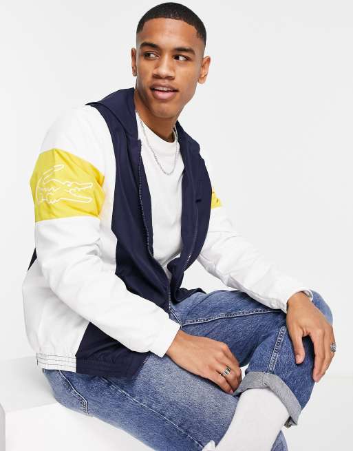 lacoste color block jacket