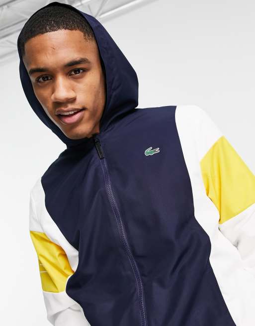 Lacoste sport hotsell sleeve panel sweatshirt