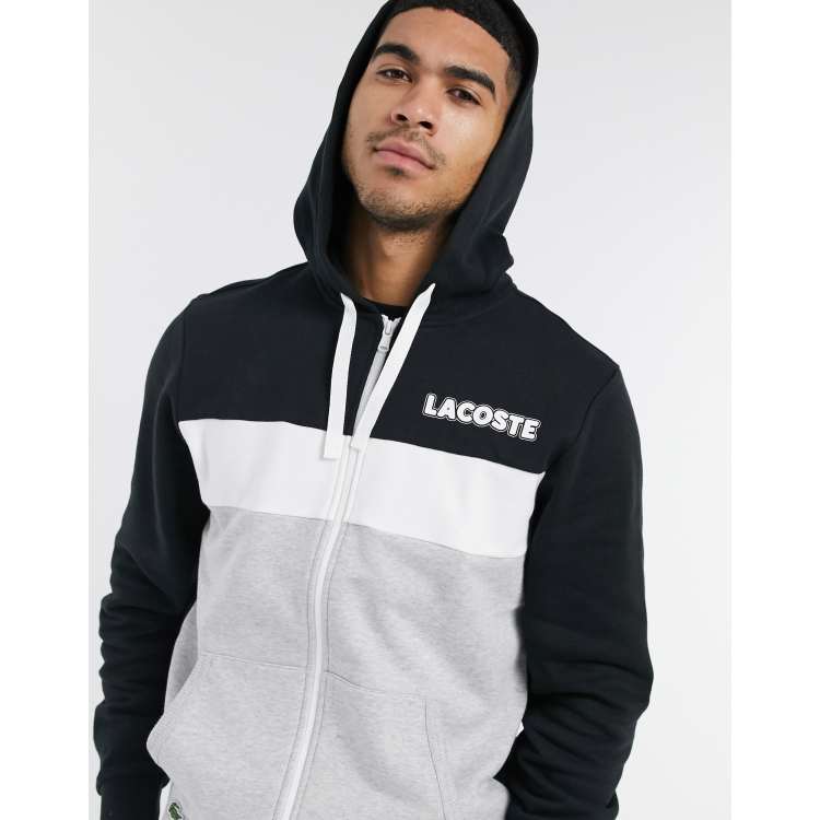 Lacoste color block hoodie deals