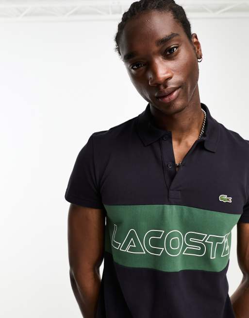 Lacoste colour block polo shirt new arrivals