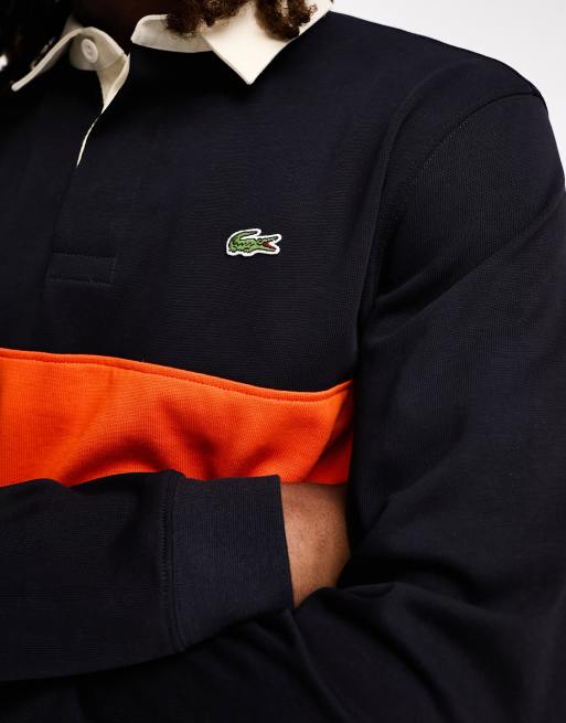 Lacoste colour block deals jumper