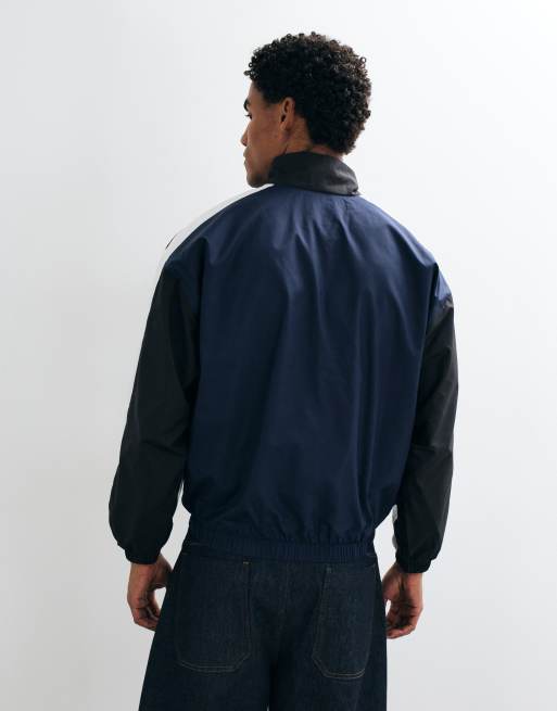 Lacoste colour block water repellant track jacket in navy, 5 of 5