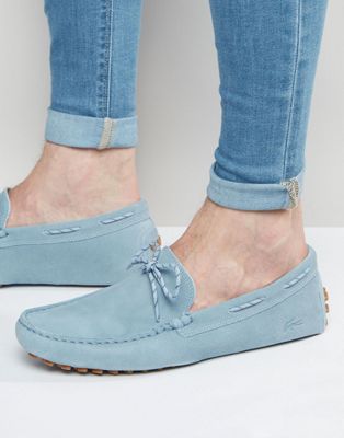 lacoste blue suede shoes