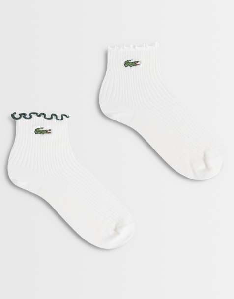 Lacoste confezione da 2 paia di calzini medi con volant bianchi - view 1