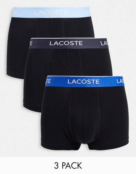Lacoste - Confezione da 3 boxer aderenti neri con fascia in vita a contrasto - view 1
