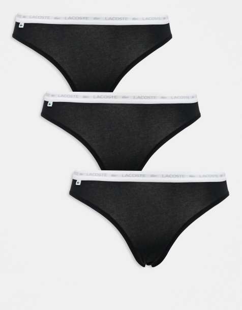 Lacoste - Confezione da 3 slip neri con logo - view 1