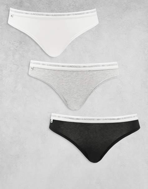 Lacoste - Confezione da 3 slip neri, grigi e bianchi - view 1