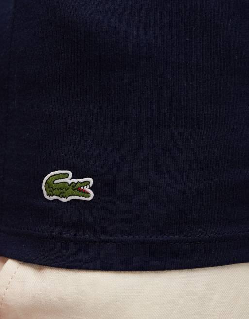 Lacoste - Confezione da 3 T-shirt da casa blu navy, grigio e rosa, 4 di 5